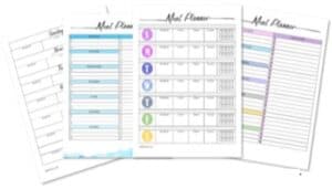 meal planning calendar template for mac